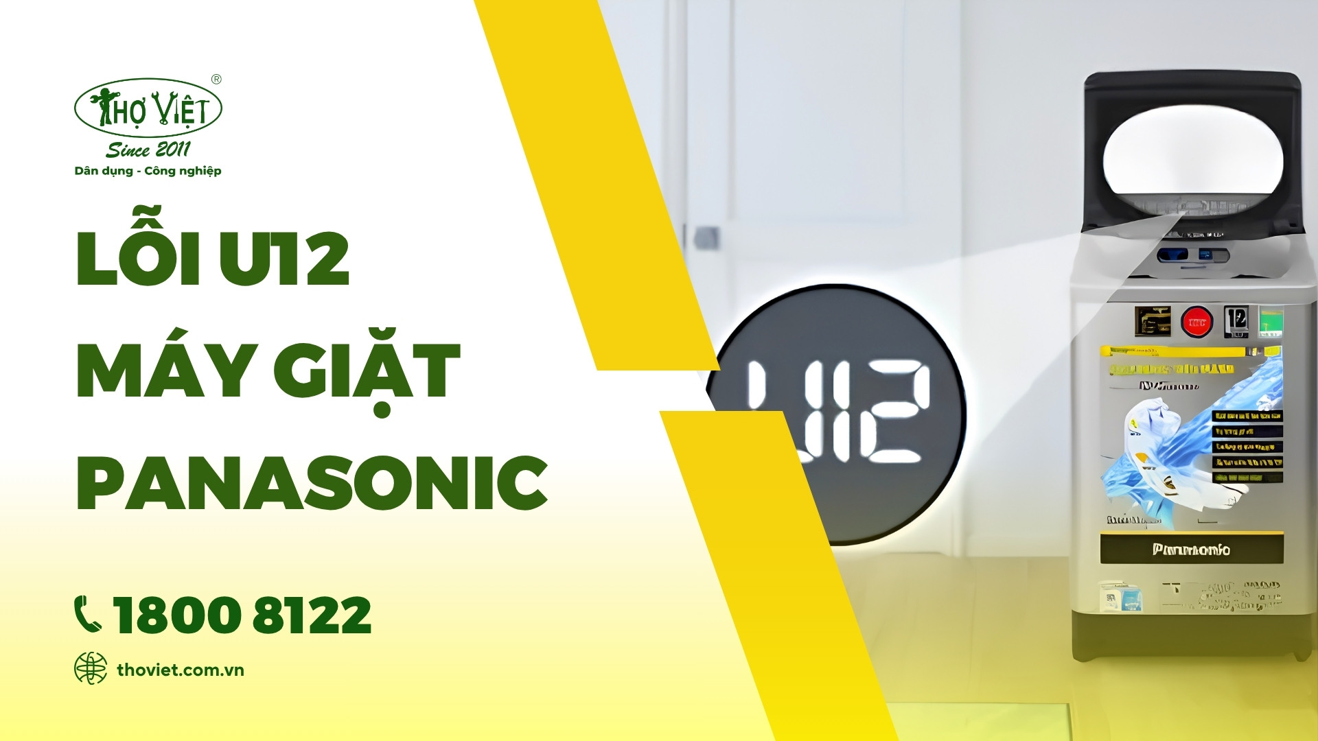Lỗi u12 máy giặt Panasonic