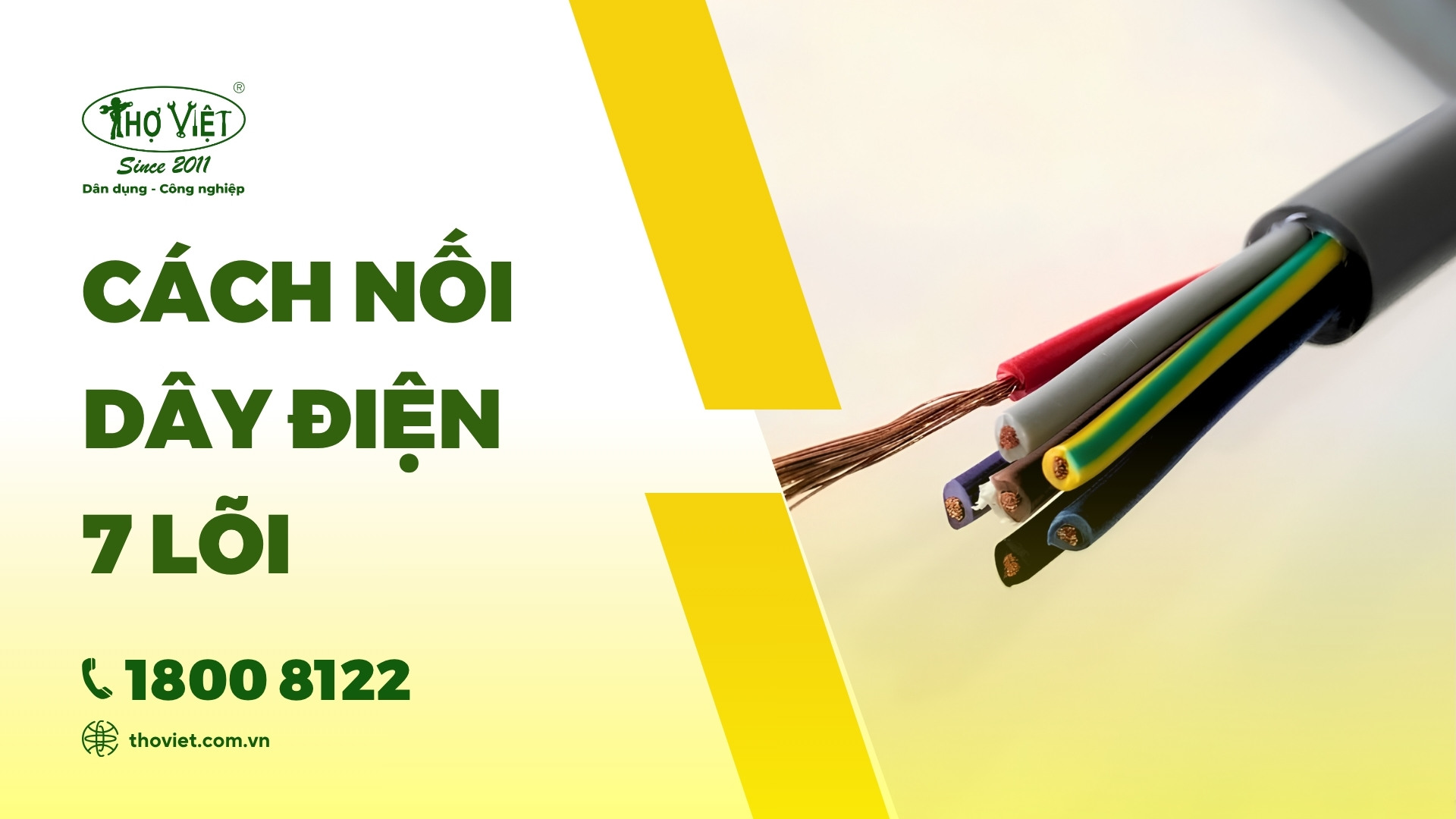 Cách nối dây điện 7 lõi chuyên nghiệp