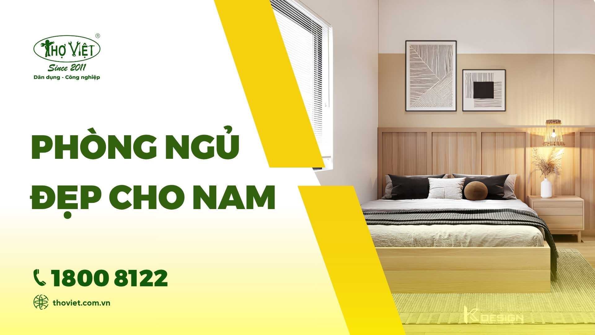 Top mẫu phòng ngủ đẹp cho nam