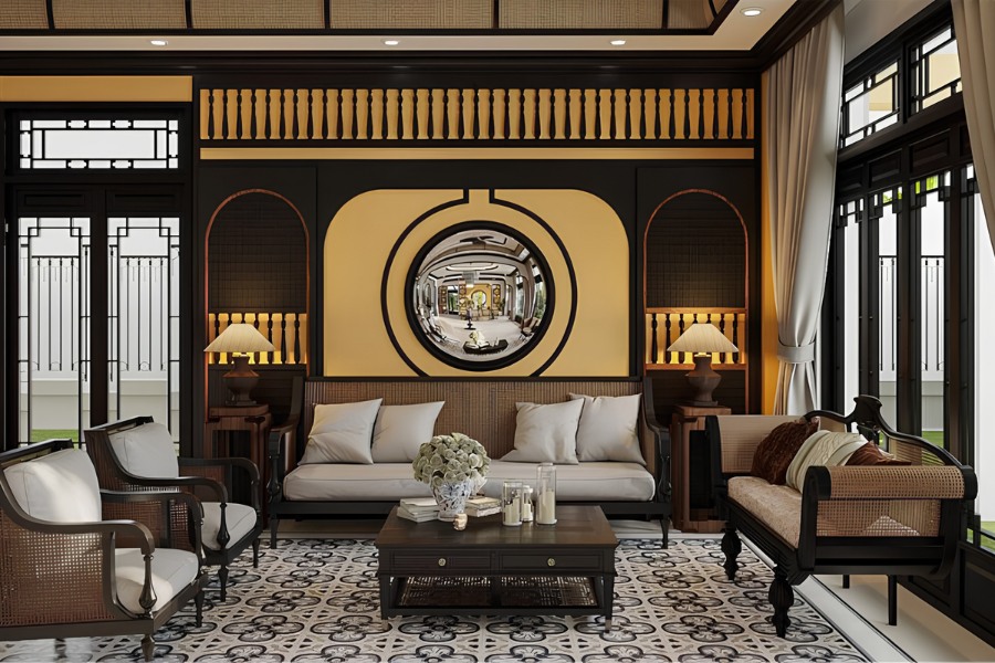 Thiết kế nội thất phong cách Indochine quận 9