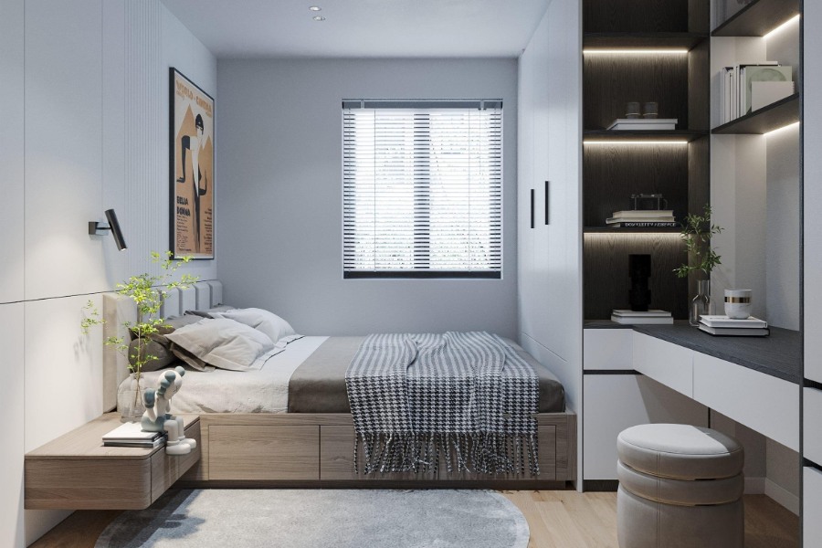 Phòng ngủ 15m2 hiện đại
