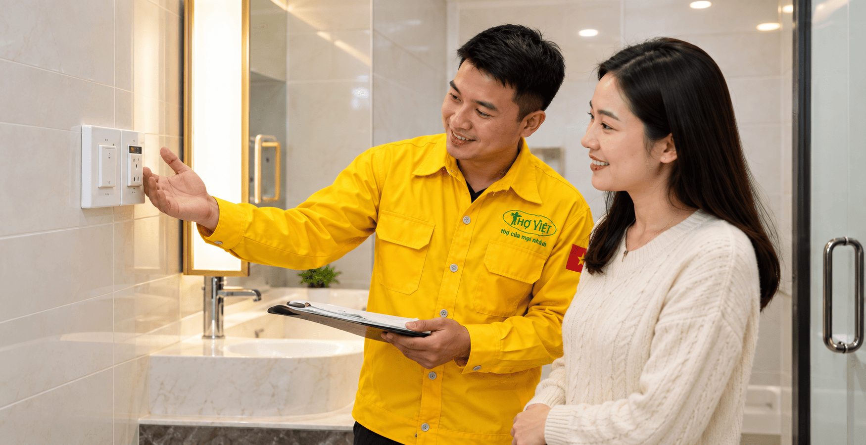 Khách hàng nghiệm thu công việc