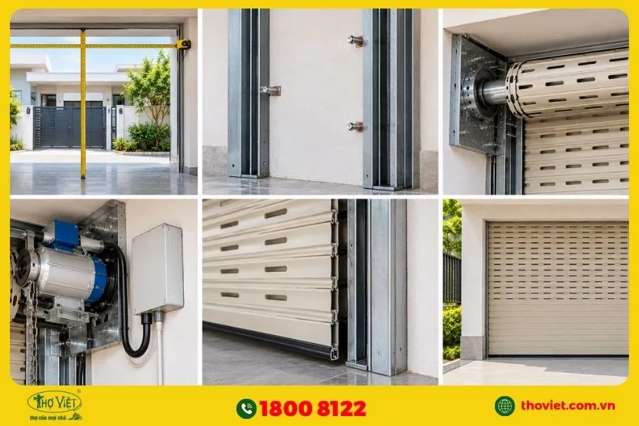 Hướng dẫn cách lắp cửa cuốn khe thoáng đúng kỹ thuật