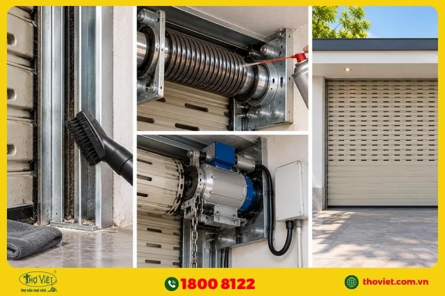 Hướng dẫn bảo trì cửa cuốn khe thoáng sau lắp đặt