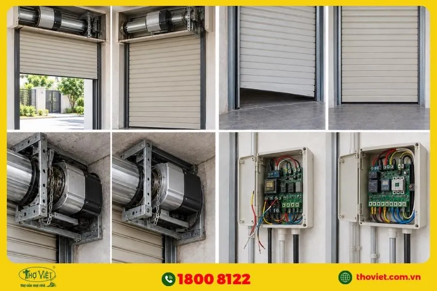Những lỗi thường gặp khi lắp motor cửa cuốn và cách khắc phục