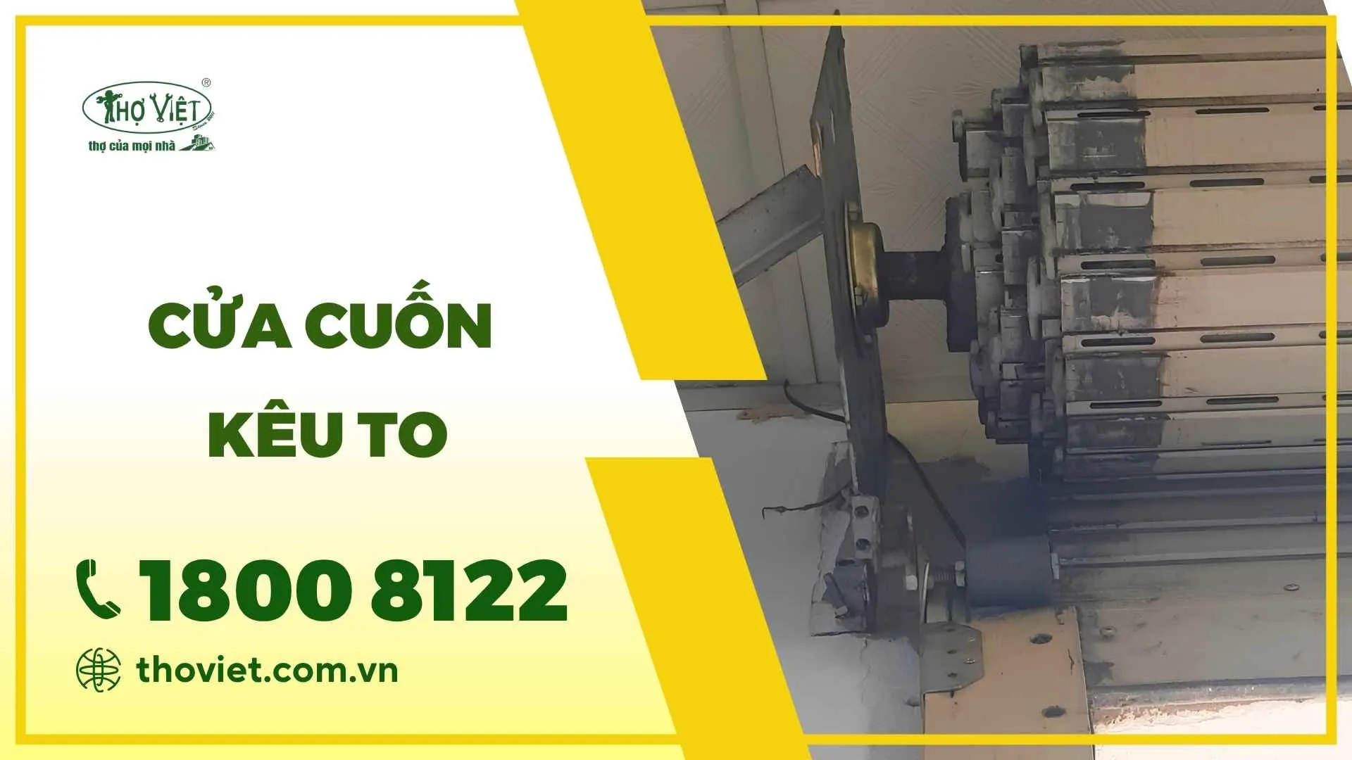 Cửa cuốn kêu to