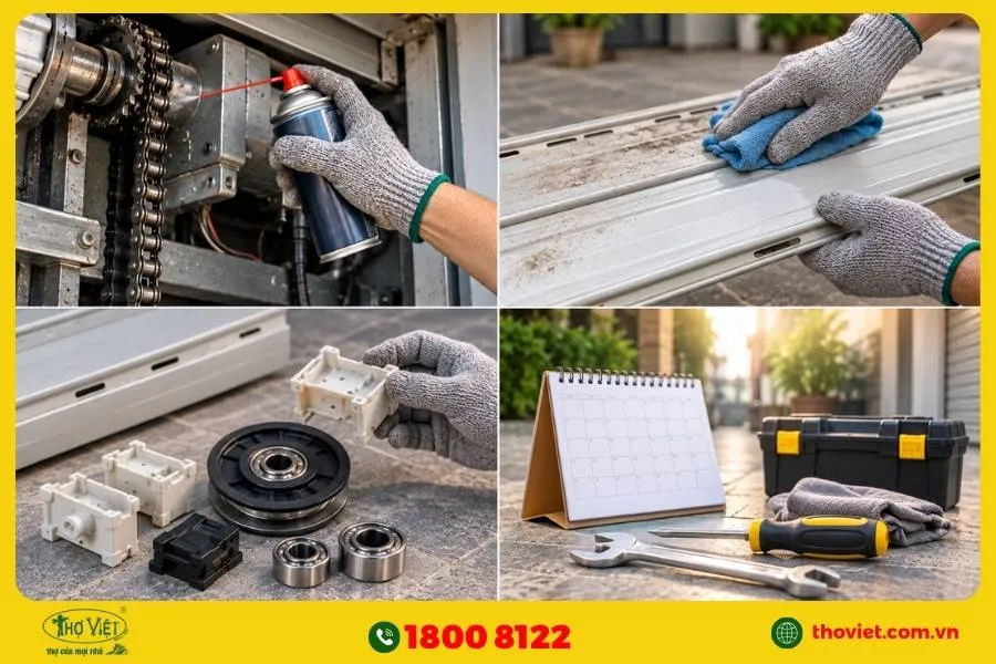 Cách bảo dưỡng cửa cuốn để không bị kêu to