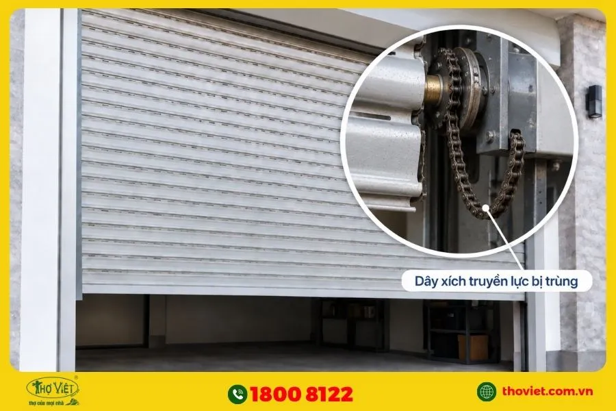 Dây xích truyền lực bị trùng