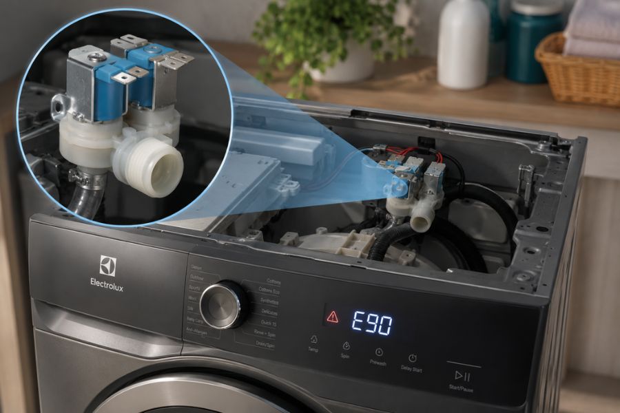 Nguyên nhân lỗi e90 trên máy giặt Electrolux