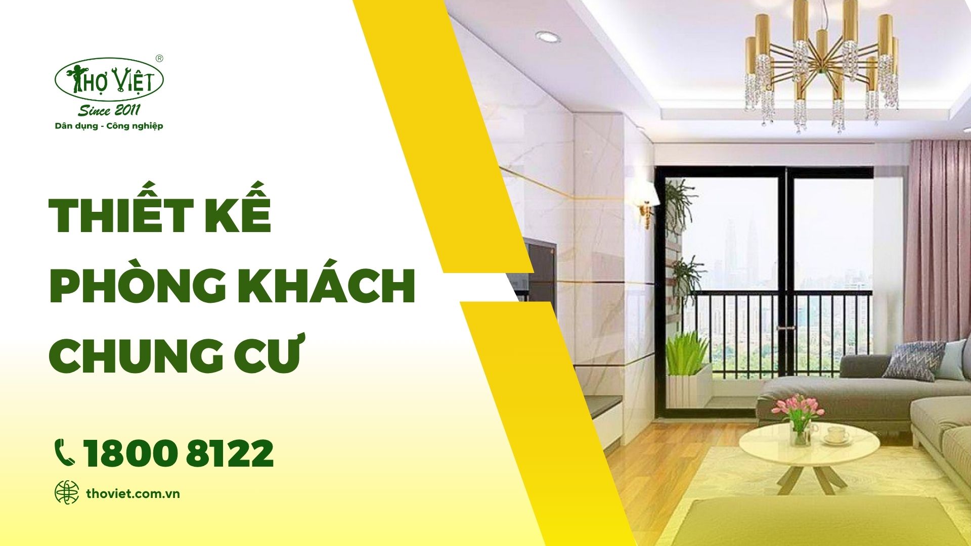 Mẫu thiết kế phòng khách chung cư