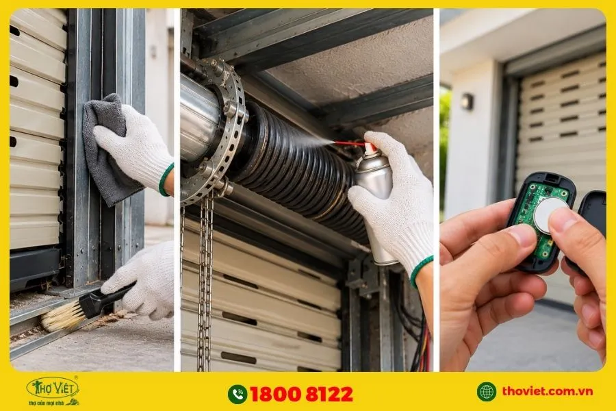 Cách bảo dưỡng cửa cuốn để tránh lỗi bấm không lên