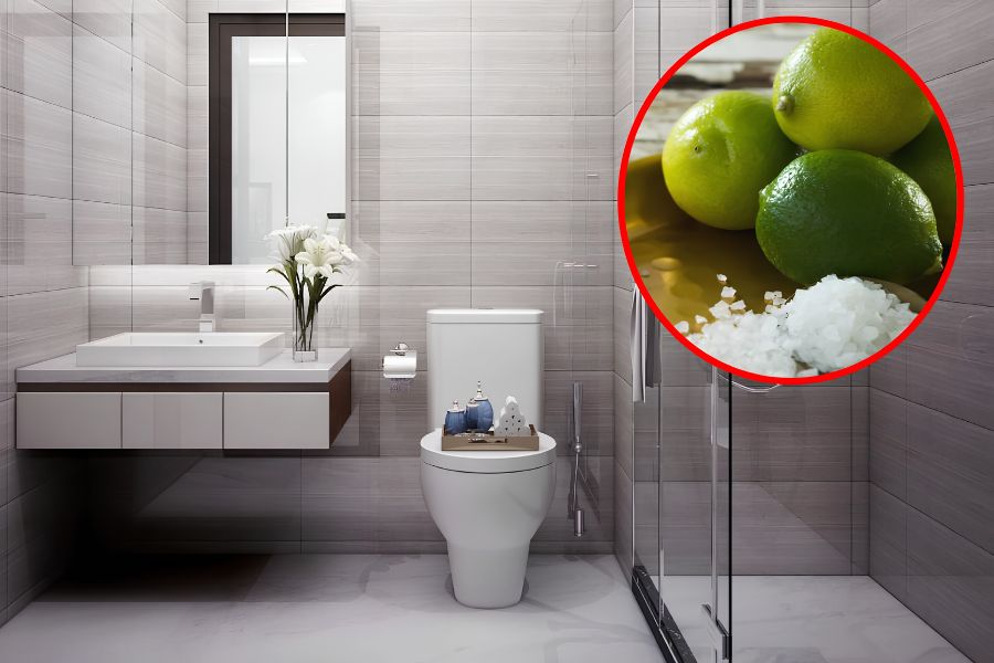 Cách khử hôi nhà vệ sinh bằng chanh và muối