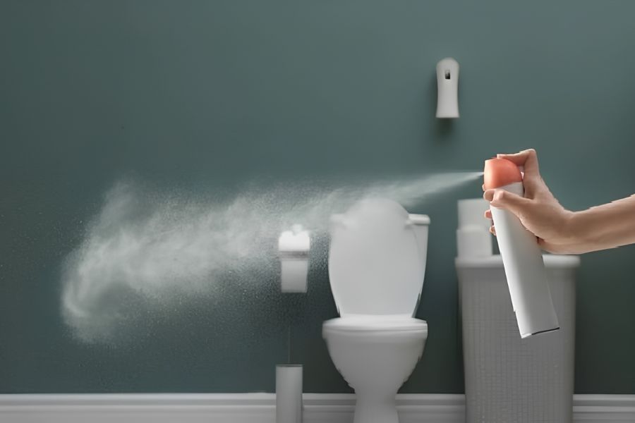 Xử lý mùi hôi nhà vệ sinh bằng tinh dầu